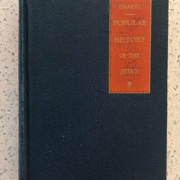 Popular HISTORY OF THE JEWS Antique Book Copyright 1919 /5th Edition 1937 Graetz - Picture 1 of 8